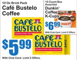 SuperFresh 10 Oz Brick Pack Café Bustelo Coffee offer