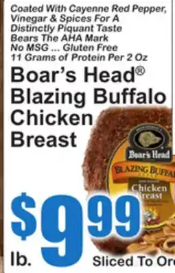 SuperFresh Boar's Head Blazing Buffalo Chicken Breast offer