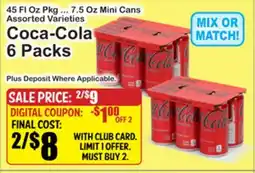 SuperFresh Coca-Cola 6 Packs offer