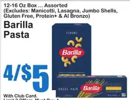 SuperFresh Barilla Pasta offer