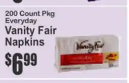 SuperFresh Vanity Fair Napkins offer