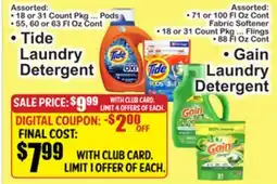 SuperFresh • Tide Laundry Detergent • Gain Laundry Detergent offer