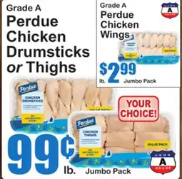 SuperFresh Perdue Chicken Drumsticks or Thighs offer