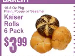 SuperFresh Kaiser Rolls offer
