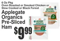SuperFresh Applegate Organics Pre-Sliced Ham offer