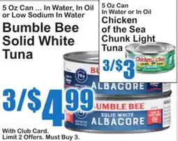 SuperFresh Bumble Bee Solid White Tuna offer