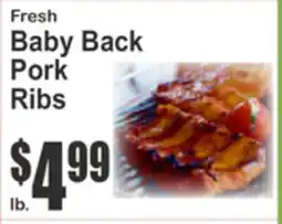 SuperFresh Fresh Baby Back Pork Ribs offer