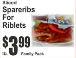 SuperFresh Sliced Spareribs For Riblets offer
