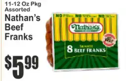 SuperFresh 11-12 Oz Pkg Assorted Nathan's Beef Franks offer