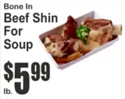 SuperFresh Bone In Beef Shin For Soup offer