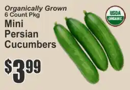 SuperFresh Organically Grown Mini Persian Cucumbers offer