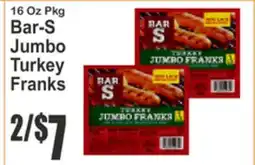 SuperFresh Bar-S Jumbo Turkey Franks offer