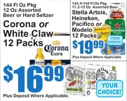 SuperFresh Corona or White Claw 12 Packs offer