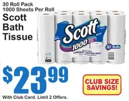 SuperFresh Scott Bath Tissue offer