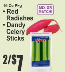 SuperFresh • Red Radishes • Dandy Celery Sticks offer