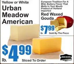 SuperFresh Yellow or White Urban Meadow American, Red Waxed Gouda offer