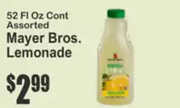 SuperFresh 52 Fl Oz Cont Assorted Mayer Bros. Lemonade offer