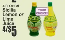 SuperFresh Sicilia Lemon or Lime Juice offer