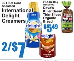 SuperFresh International Delight Creamers offer