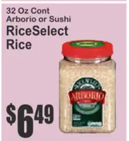 SuperFresh RiceSelect Arborio or Sushi Rice offer