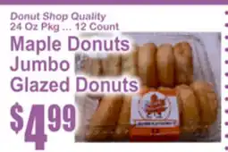 SuperFresh Maple Donuts Jumbo Glazed Donuts offer