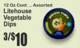 SuperFresh Assorted Litehouse Vegetable Dips offer
