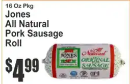 SuperFresh Jones All Natural Pork Sausage Roll offer