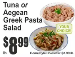 SuperFresh Tuna or Aegean Greek Pasta Salad offer