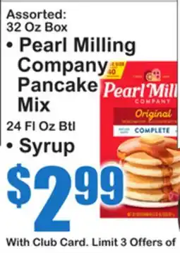 SuperFresh Assorted: 32 Oz Box • Pearl Milling Company Pancake Mix • Syrup offer