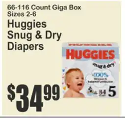 SuperFresh Huggies Snug & Dry Diapers offer