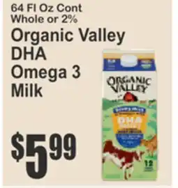 SuperFresh Organic Valley DHA Omega 3 Milk offer