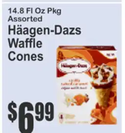 SuperFresh 14.8 Fl Oz Pkg Assorted Häagen-Dazs Waffle Cones offer