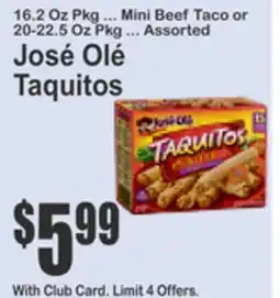 SuperFresh José Olé Taquitos offer