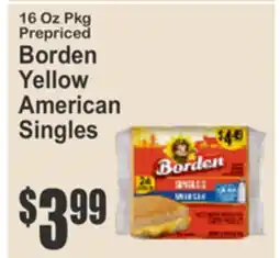 SuperFresh 16 Oz Pkg Pre-priced Borden Yellow American Singles offer