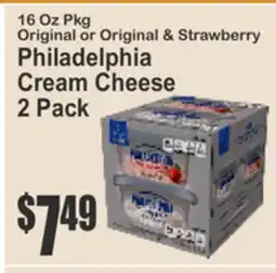 SuperFresh Original or Original & Strawberry Philadelphia Cream Cheese offer