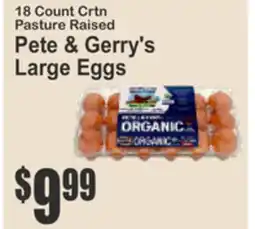 SuperFresh Pete & Gerry's Large Eggs offer