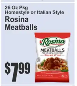 SuperFresh Rosina Meatballs offer
