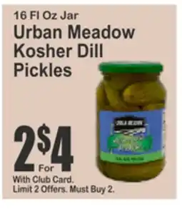 SuperFresh 16 Fl Oz Jar Urban Meadow Kosher Dill Pickles offer