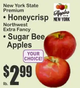 SuperFresh New York State Premium • Honeycrisp Northwest Extra Fancy • Sugar Bee Apples offer