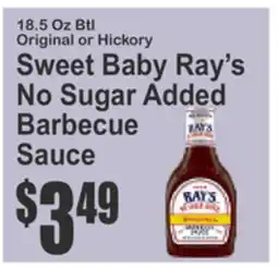SuperFresh Sweet Baby Ray's No Sugar Added Barbecue Sauce offer