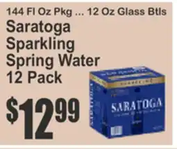 SuperFresh Saratoga Sparkling Spring Water offer