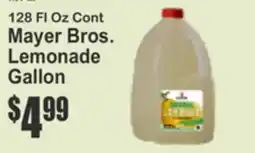 SuperFresh 128 Fl Oz Cont Mayer Bros. Lemonade Gallon offer