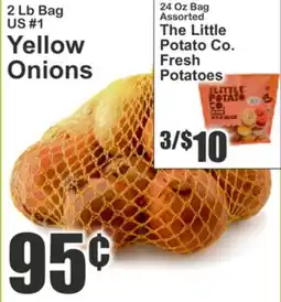 SuperFresh 2 Lb Bag US #1 Yellow Onions, 24 Oz Bag Assorted The Little Potato Co. Fresh Potatoes offer