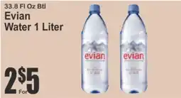 SuperFresh Evian Water offer