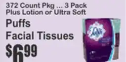 SuperFresh Puffs Facial Tissues offer
