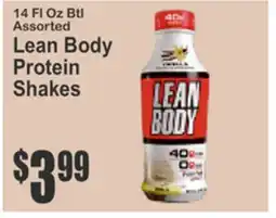 SuperFresh 14 Fl Oz Btl Assorted Lean Body Protein Shakes offer