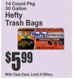 SuperFresh Hefty Trash Bags offer