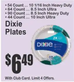 SuperFresh Dixie Plates offer