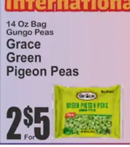 SuperFresh 14 Oz Bag Gungo Peas Grace Green Pigeon Peas offer