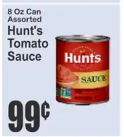 SuperFresh 8 Oz Can Assorted Hunt's Tomato Sauce offer